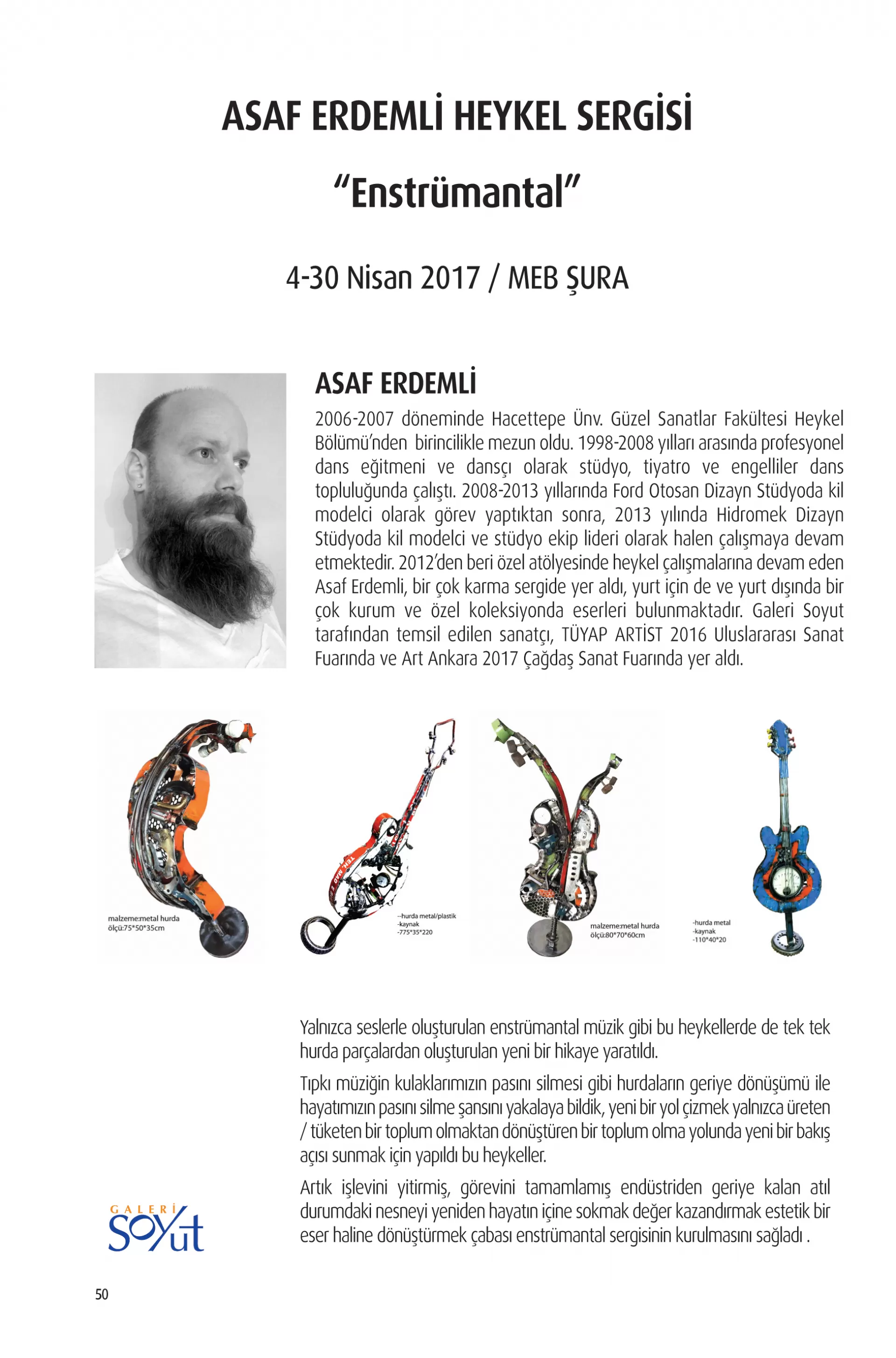 Asaf Erdemli Heykel Sergisi-4-30 Nisan 2017