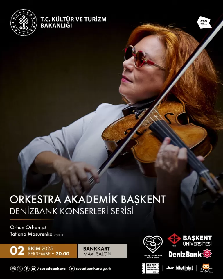 Orkestra Akademik Başkent 2025-2026 Konser Sezonu 2 Ekim akşamı başlıyor.